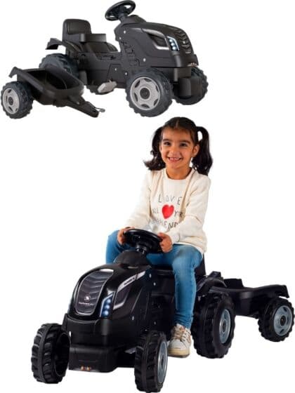Smoby Farmer XL tråtraktor med tilhenger - fra 3 år