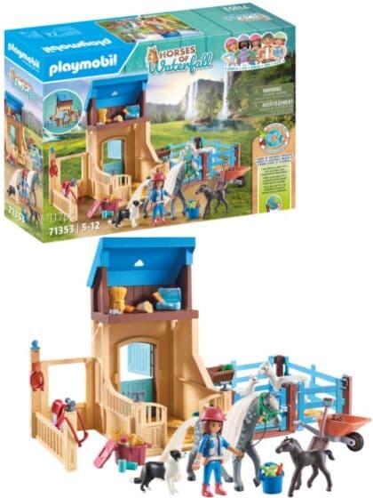 Playmobil Horses of Waterfall Hestestall med Amelia og Whisper 71353