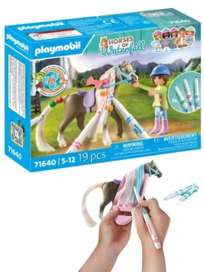 Playmobil Horses of Waterfall: Kreativt hestesett med vaskbare tusjer