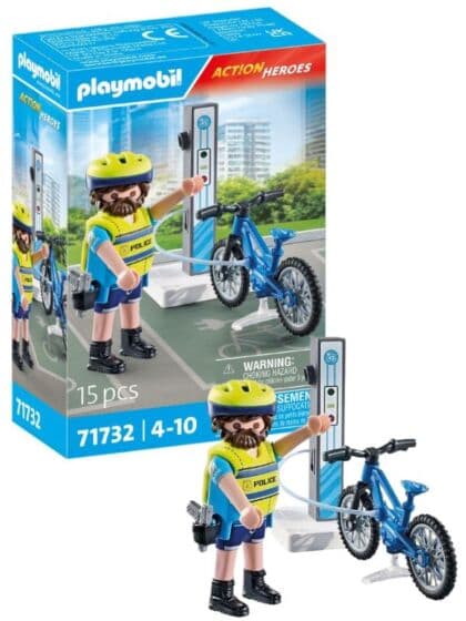 Playmobil City Action Politisykkel med politimann