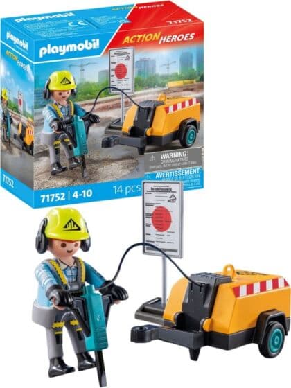 Playmobil Action Heroes anleggsarbeider 71752