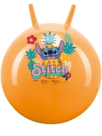 Disney Stitch Skippy Ball - sprettball med håndtak - 50 cm
