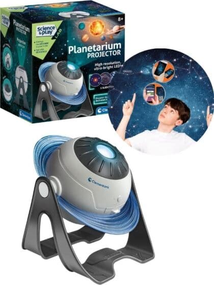 Clementoni Planetarium projektor med solsystem, stjernekart og romfartøy