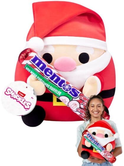 Snackles bamse 35 cm – Julenisse med Mentos
