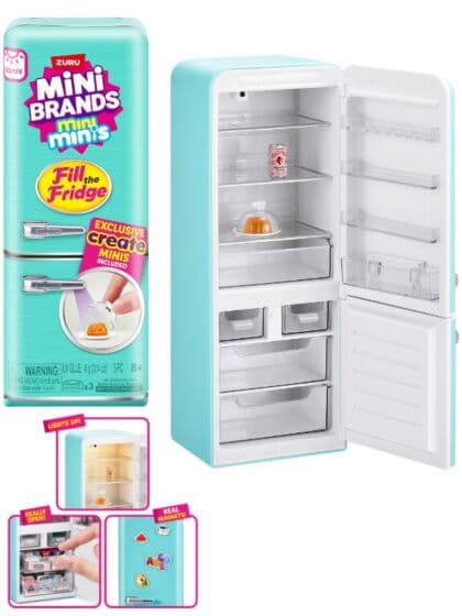 Mini Brands Create – Fyll kjøleskapet lekesett, Serie 1