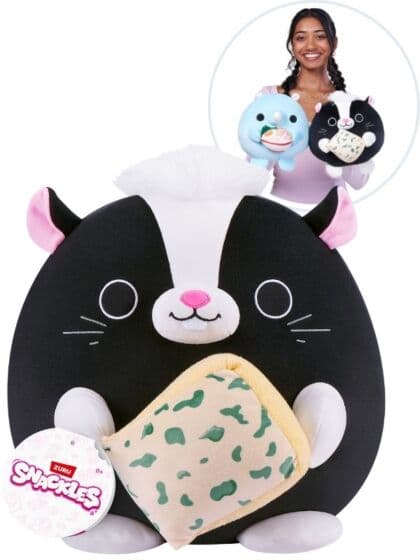 Zuru Snackles Fleur mini bamse med snack - 20cm