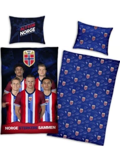 NFF Norge Landslag sengesett 140x200 cm – 100% Bomull
