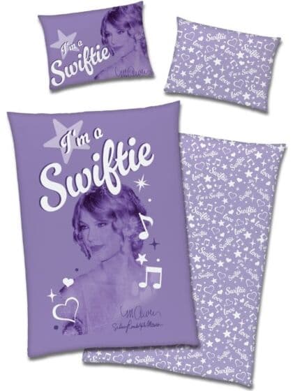 Taylor Swift “Swiftie” sengesett 140 x 200 cm - 100% bomull