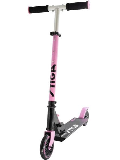 Stiga Comet 120-S to-hjuls sparkesykkel for barn - Rosa og svart