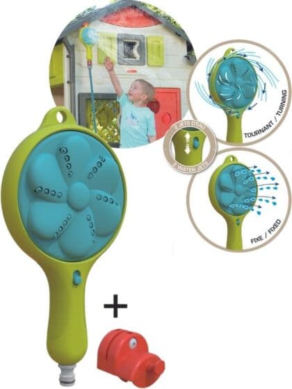 Smoby 3i1 vannspreder-dusj til lekehus - kobles til hageslangen