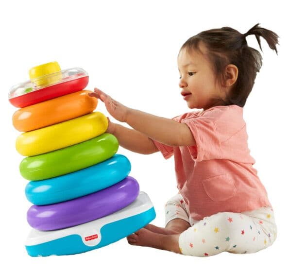 Fisher Price Giant Rock-a-Stack - stableleke i stor størrelse