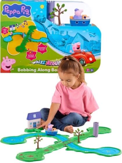 Peppa Pig Whizz Around – Bobbing Along Båt og skinner med lyd