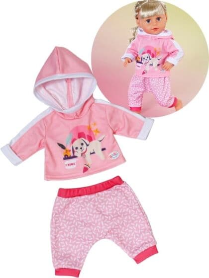 BABY Born rosa joggedress i 2 deler - til dukke opptil 43 cm