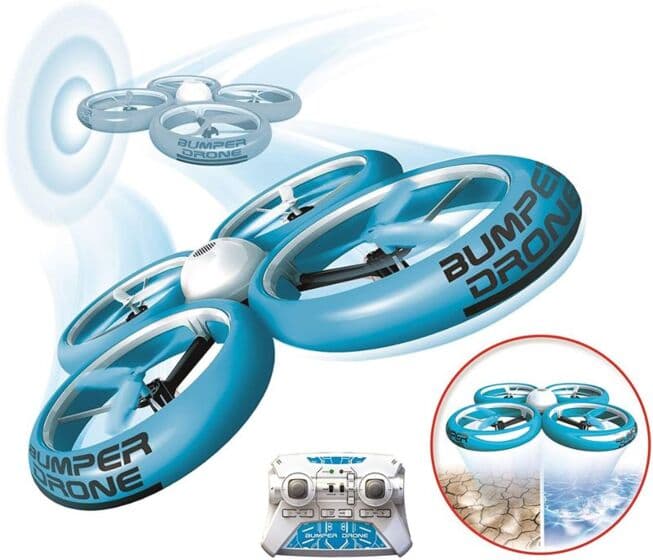 Silverlit bumper drone - vanntett og myk drone - perfekt for nybegynneren - blå