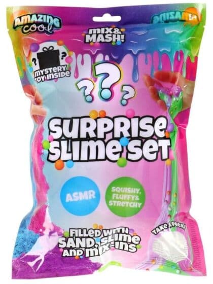Amazing Cool Surprise Slime Set – overraskelsespose med slime, sand og tilbehør