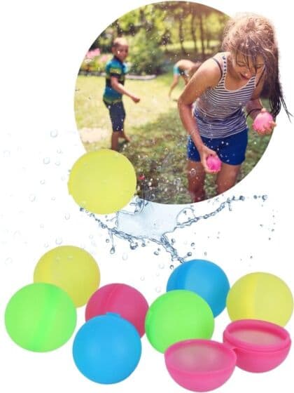 Alert Vannballonger 12 pack - gjenbrukbare i ulike farger