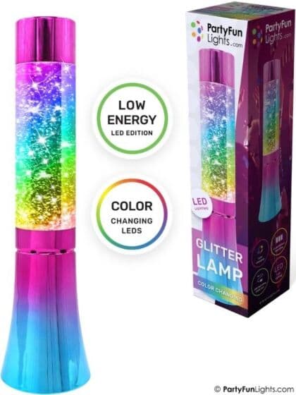 PartyFun Lights LED glitterlampe – fargeskiftende lys