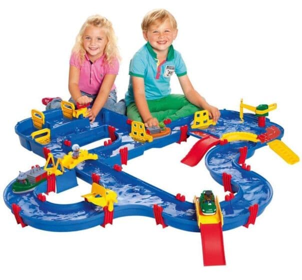 AquaPlay AmphieWorld kanalsystem med sluse, broer og kran