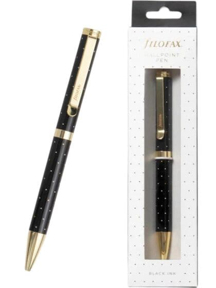 Filofax kulepenn med svart blekk - Moonlight Collection
