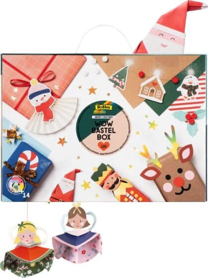 Folia WOW hobbysett Jul med papir, glitter, piperensere og mer