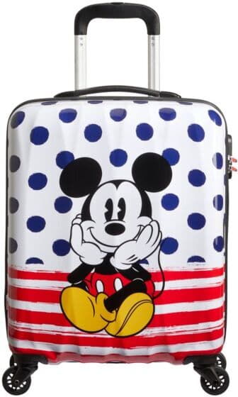 American Tourister Disney Legends hardcover trillekoffert 55 cm - Mikke Mus med blå prikker