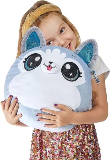 Zuru Coco Squishies Huskyen Hypa kosepute og bamse - 30 cm