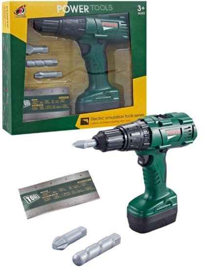 Elektronisk drill med 3 avtagbare bits