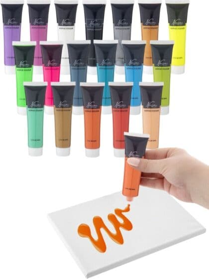 Nassau Fine Art Akrylmaling i tube - 18 farger