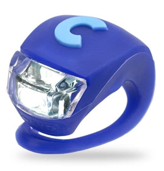 Micro Light deluxe dark blue - sykkellys til sparkesykkel - blå