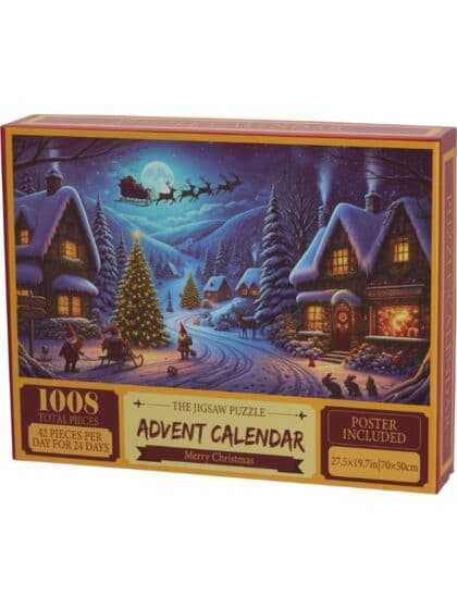 Julekalender puslespill 1008 brikker - Nissens by