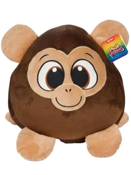 Ape koseball - rund bamse med store øyne 30 cm