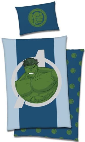 Avengers Hulken sengesett i 100% bomull - 140x200 cm