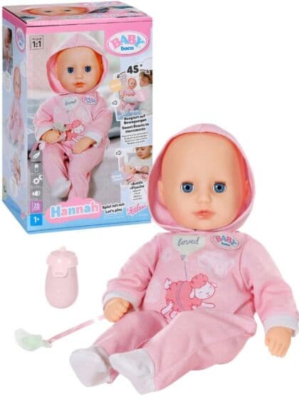 BABY born Hannah interaktiv dukke med lyd - 36 cm