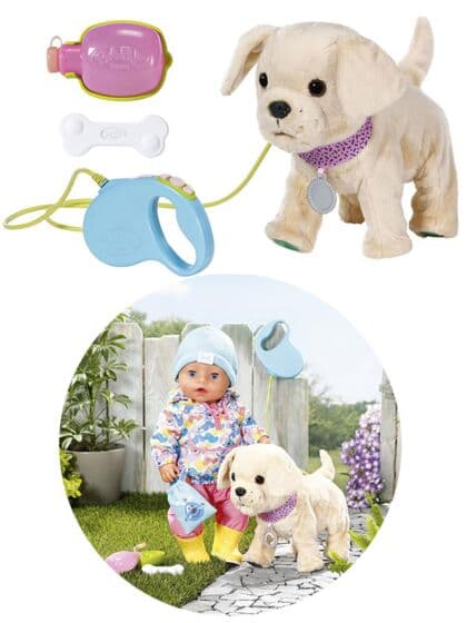 BABY Born interaktiv hund til dukke - med lyd og bevegelse