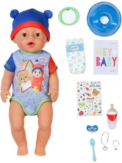 BABY born Jonas Interaktiv dukke med tilbehør - 43 cm
