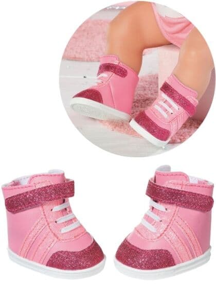 BABY born Rosa dukkesko med glitter - 43 cm