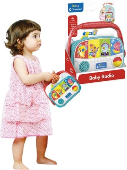 Clementoni Baby Radio – interaktivt leketøy med lys, lyd og melodier