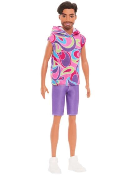 Barbie Ken Fashionistas #227 - dukke med fargerik topp og lilla bukser