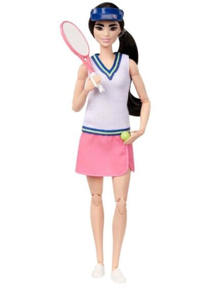 Barbie Made to Move dukke med 22 fleksible ledd - Tennisspiller