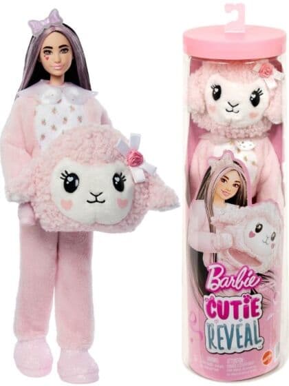 Barbie Cutie Reveal Sweet Bows Series – Pink Lamb dukke med 10 overraskelser
