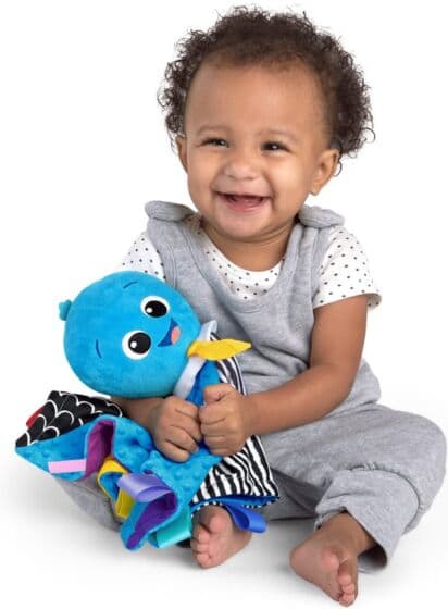 Baby Einstein Opus's Look Sea Listen blekksprut sanseleke - myk koseklut med musikk