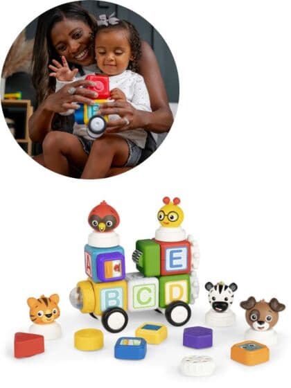 Baby Einstein Connect & Create magnetiske aktivitetsklosser - med bokstaver og dyreklosser