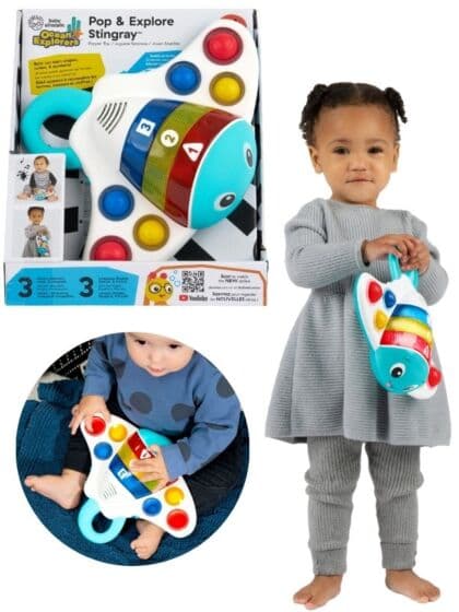 Baby Einstein Dimple and Delight Stingray babyleke - lyd og lys
