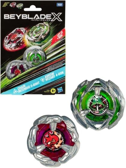 Beyblade X Chain Incendio Arrow - 2 høyrehånds topper
