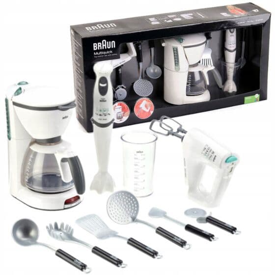Braun Kitchen Set - kaffetrakter, stavmikser og visp - med lyd