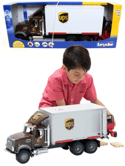 Bruder Mack UPS lastebil med pallestabler - 02828