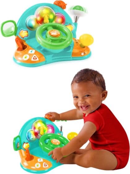 Bright Starts Lights & Colors - Bilratt med realistiske funksjoner - lys og lyd
