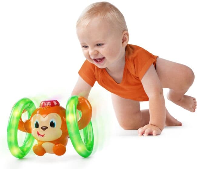 Bright Starts Aktivitetsleke - Rullende ape som lyser