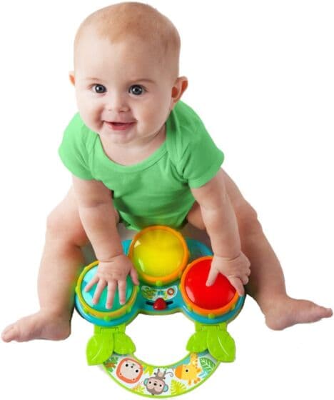 Bright Starts Safari Beats tromme - musikkleke med lys og lyd