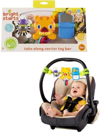 Bright Starts Take Along Carrier Toy Bar aktivitetsleke